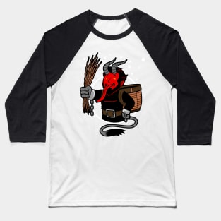 Krampus Christmas Mashup For Gamers Baseball T-Shirt